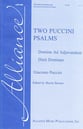 Two Puccini Psalms SATB choral sheet music cover